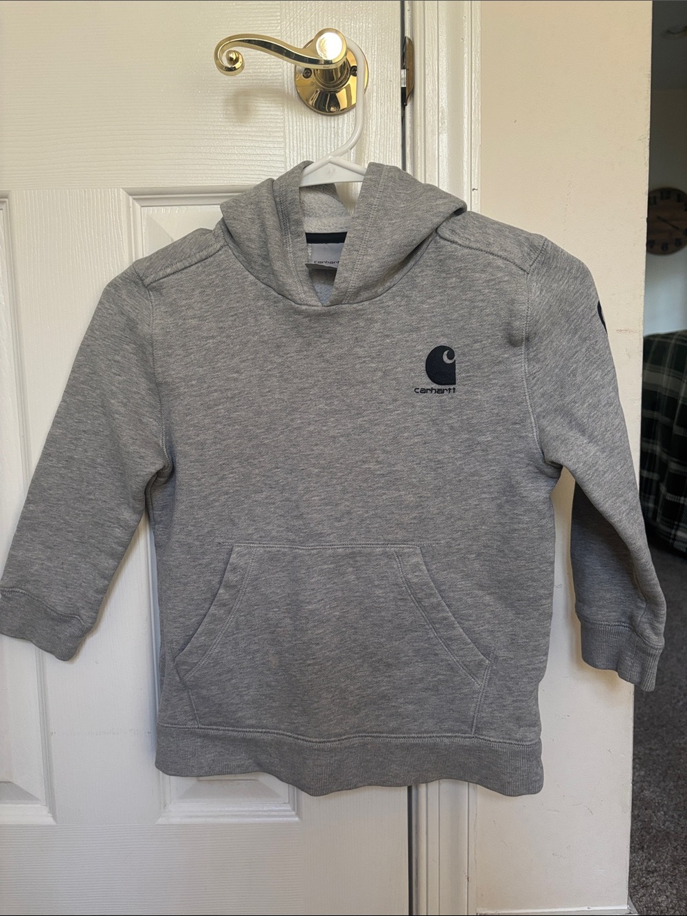 Carhartt Kids Size 7 Gray Pullover Hoodie